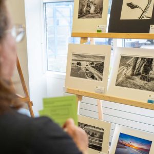 Display of paintings at Showcase 2023